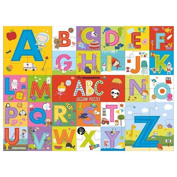 My awesome ABC jigsaw puzzle and book