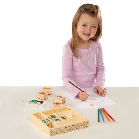 Wooden stamp set- Melissa and Doug