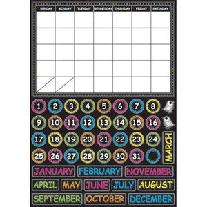 Scribble chalk calendar magnetic mini bulletin board