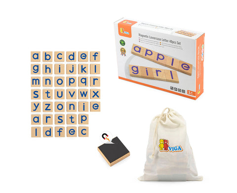 Viga - Magnetic Lowercase Letter 40pcs Set