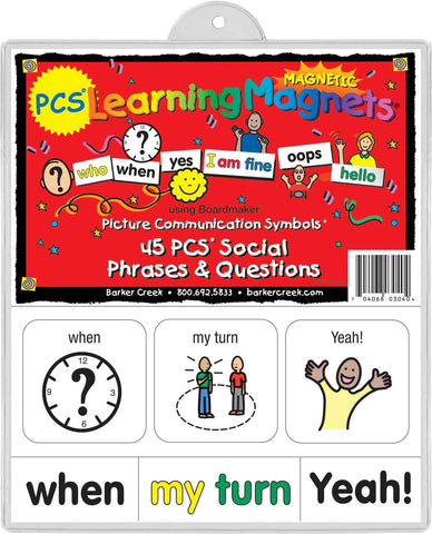 Learning Magnets 45 Social Phrases & Questions