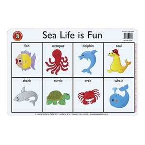 Sea life is fun placemat