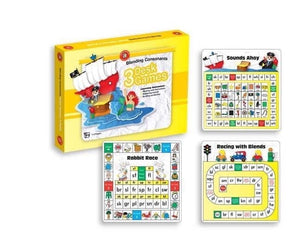 Blending consonants desk games pack of 3